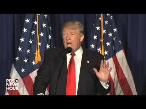 Donald Trump delivers speech on foreign policy plans