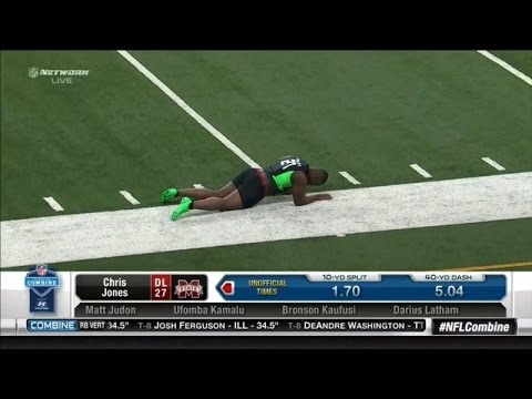 Defensive Lineman Crashes Out Of NFL Combine 40-Yard Dash Due To Dick Falling Out Of Shorts [NSFW]