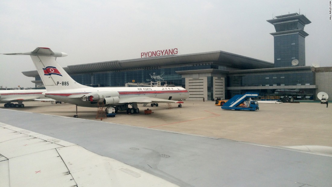 Pyongyang Airport is the first stop on tours of North Korea. Air Koryo is the national airline, which operates direct flights from Beijing and Shenyang in China, and Vladivostok in Russia.