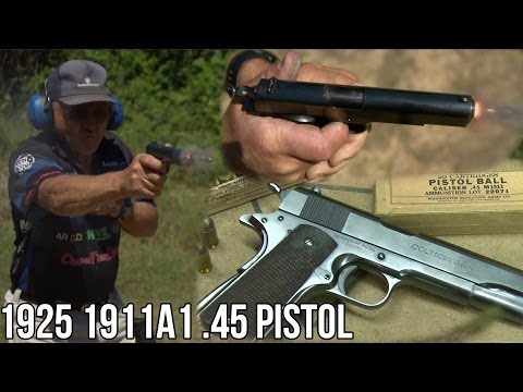 1911A1 .45 Pistol from 1925 in Slow-Mo!