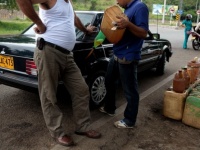 On the border between Brazil and Venezuela, if you don&#039;t want to wait on the long gas station lines, you can fill up your t