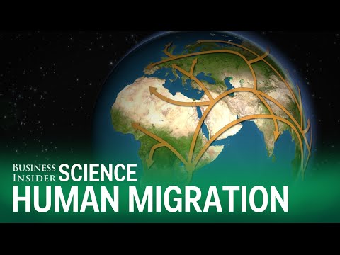 Animated map shows how humans migrated across the globe