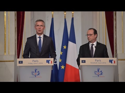 NATO Secretary General with the President of France,  03 JUN 2016