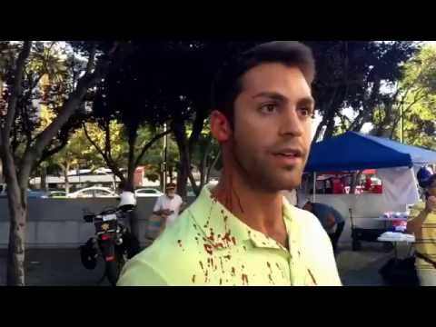 Trump supporter attacked in San Jose, left bleeding.