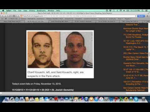 November 13, 2015 Shooting Hoax of Paris, France (Friday the 13th Relevance & the Masons)