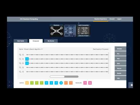 Running an experiment in the IBM Quantum Experience