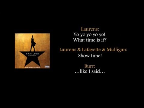 Hamilton - Aaron Burr, Sir lyrics