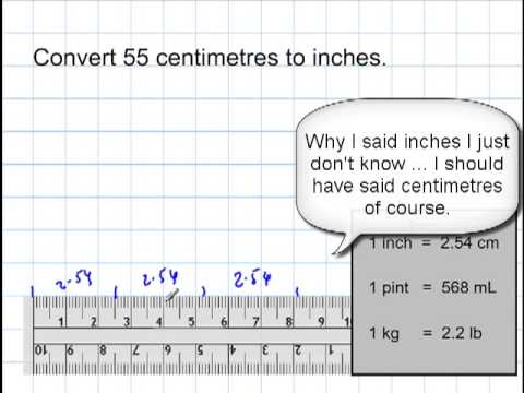 Metric to Imperial Unit Conversions