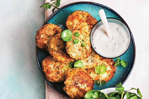 Cauliflower and fetta fritters