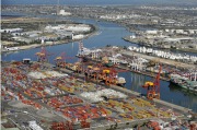 The infrastructure investment with the most benefits is the port-rail terminal at Swanson Dock, foreground, which has ...