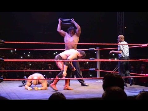 The Great ‪Khali‬ Returns CWE #Live Fight Raipur Dehradun 28 Feb 2016 (Wrestling Show Uttarakhand)