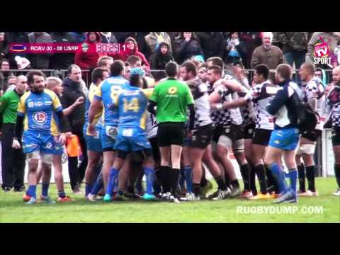 Mass brawl in France third division - USRP vs RCAV