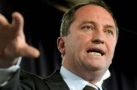 Agriculture minister Barnaby Joyce may lose his seat.