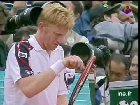 Andre Agassi vs Boris Becker 1991 RG End of 3rd Set