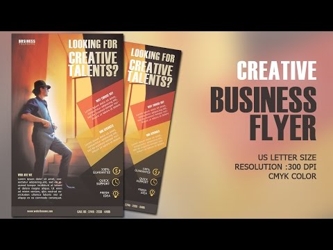 Design Creative Business Flyer CMYK Photoshop Tutorial