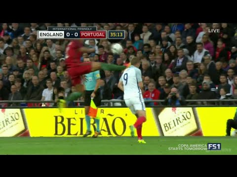 Bruno Alves RED CARD - Kung Fu TACKLE - England vs Portugal 0-0 2016