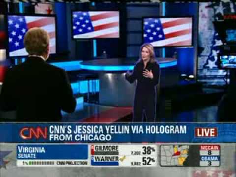 CNN Shows Off Hologram Technology - Presidential Election