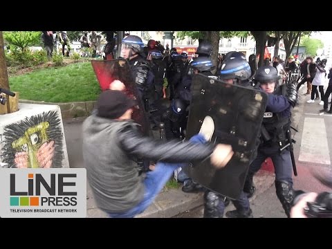 Loi Travail. Très violente manifestation / Paris - France 26 mai 2016