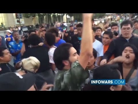 Thugs Waiving Mexican Flags Beat Americans Bloody As Police Watch