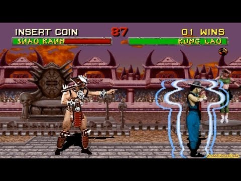 Mortal Kombat 2 arcade Kung Lao Gameplay Playthrough with Smoke and Jade's Clues