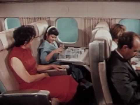 DC-8 Air Travel "Jet Mainliner Flight 803" pt2-2 1959 United Air Lines