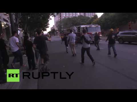 Trump supporters and protesters clash as San Jose rally turns violent