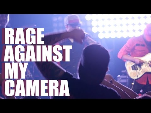 My camera alone in the mosh pit, gets slammed