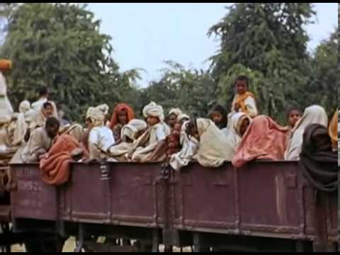 1947 Indian Independence rare color video clip