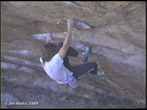 John Sherman at Hueco Tanks 1989