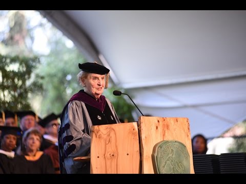 Commencement 2016: Dr. Madeleine Albright