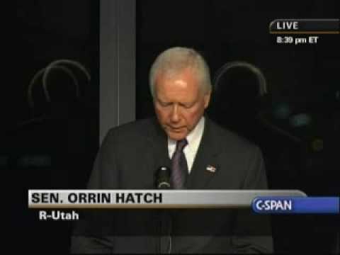 Edward Kennedy Memorial Service - Sen. Orrin Hatch (Part 1)