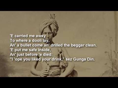 Gunga Din by Rudyard Kipling 1892 with text