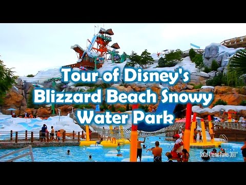 [HD] Tour of Disney's Blizzard Beach Water Park - Walt Disney World