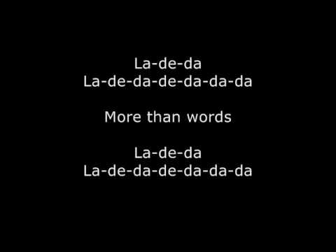 Extreme - More Than Words (Lyrics Video)