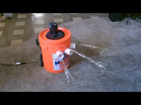 Homemade Air Conditioner DIY - The "5 Gallon Bucket" Air Cooler! DIY- can be solar powered!