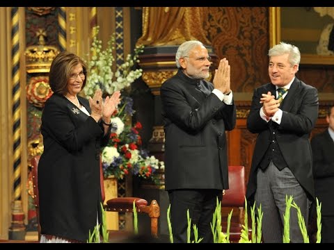 PM Modi at the British parliament in London, United Kingdom