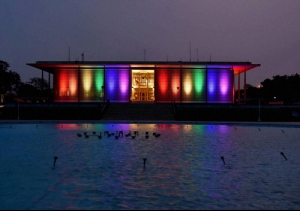 US Embassy celebrates the LGBT Pride Month with lighting the Embassy...