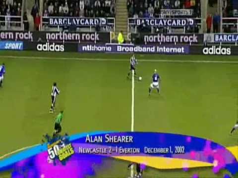 Alan Shearer's goal against Everton