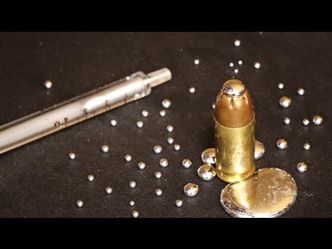 LIQUID METAL BULLETS in Slow Motion!