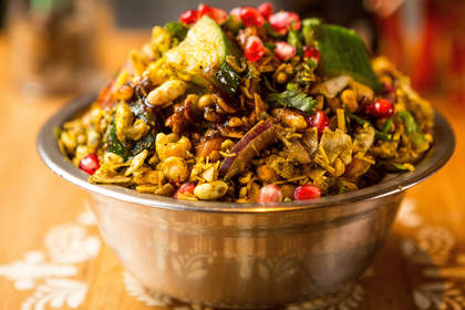 Melbourne's top cheap eats 2016: The bhel puri served at  Mukka Indian restaurant.