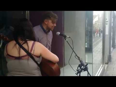 Random Guy Joins In with Busker AMAZING!!!