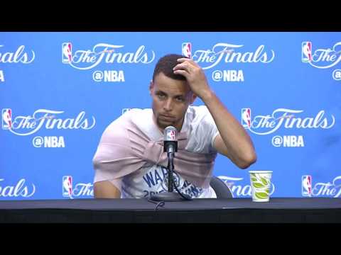 Stephen Curry Practice Interview #1 - Cavaliers vs Warriors - Game 5 - 2016 NBA Finals