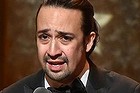 Songwriter Lin-Manuel Miranda's emotional speech after accepting the Tony award for best book of a musical for <i>Hamilton</i>.