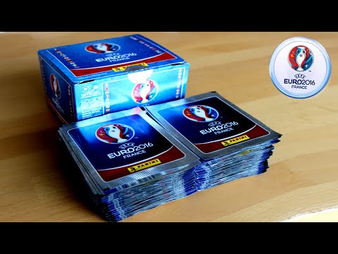 UNBOXING BOOSTER BOX (500 STICKER)  | Panini UEFA EURO 2016 Sticker Collection | 100 PACKS!!!