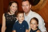 Jasmine and Aaron Boothey of Adelaide and their children, daughter Blair (5) and son Hamish (2).