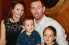 Jasmine and Aaron Boothey of Adelaide and their children, daughter Blair (5) and son Hamish (2).