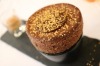 Chocolate sprinkled with gold dust, at Auberge Nicolas Flamel, a restaurant in the oldest house in Paris.