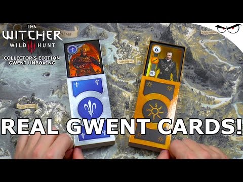 Witcher 3: Real Gwent Cards / Decks! [Witcher 3 Collector's Edition Unboxing]