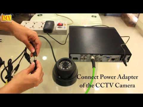 How to connect CCTV Camera's to the Monitor Using DVR