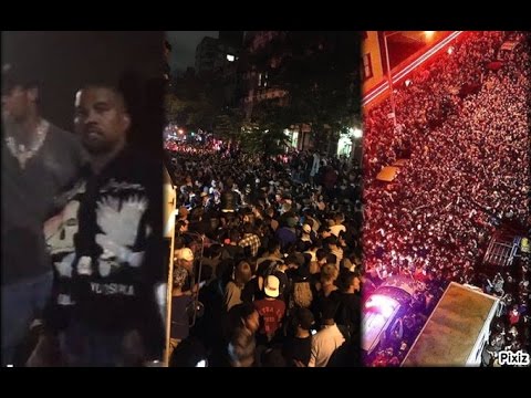 Surprise Kanye West show causes chaos in New York City